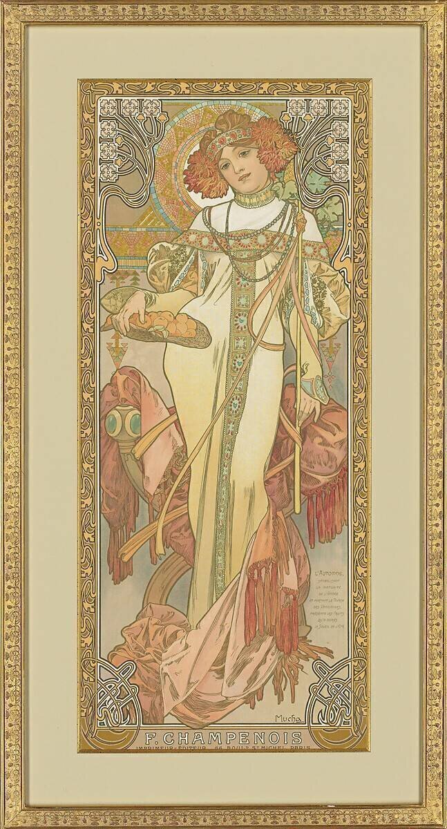Les quatre saisons : l'Automne Alfons Mucha
