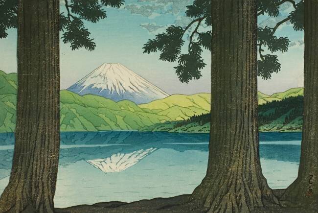 L'hiver au lac Ashino (Ashinoko no fuyu) Hasui Kawase