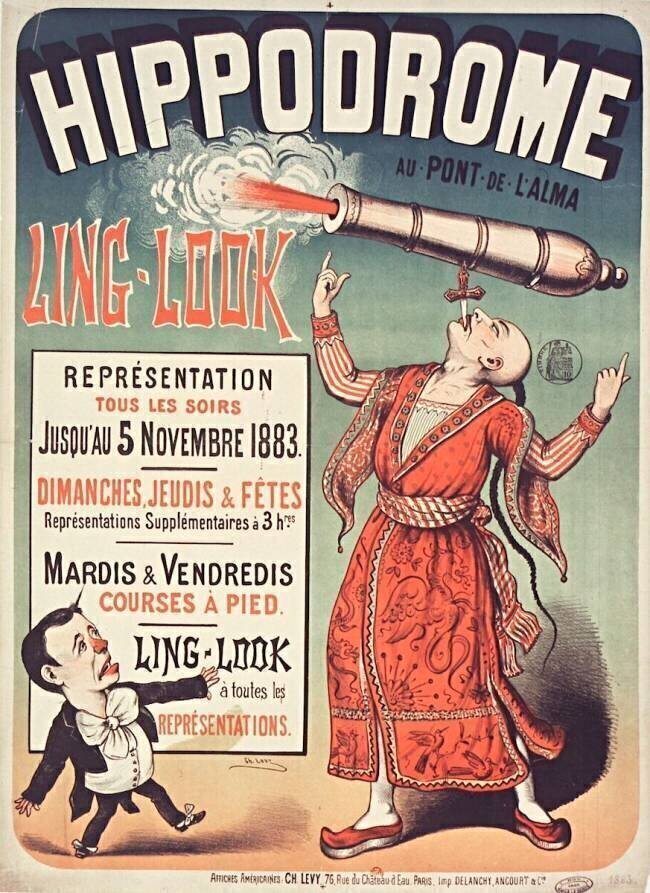 Ling-Look à l'Hippodrome au Pont de l'Alma Charles Levy