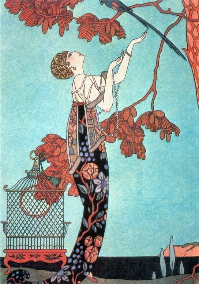 L'Oiseau volage : J'avais un perroquet bleu dont j'étais folle George Barbier