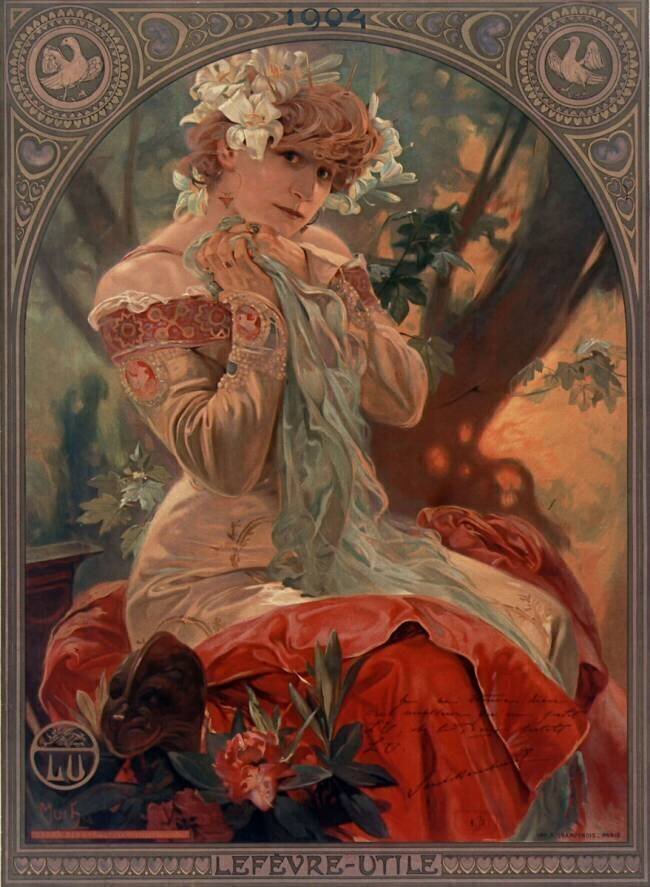 Lu Lefèvre-Utile Alfons Mucha