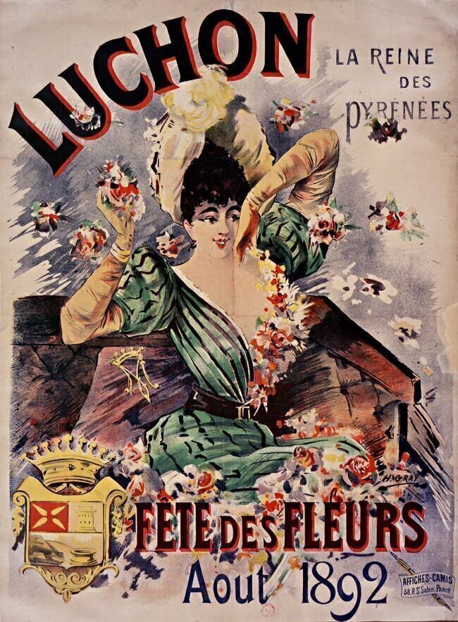 Luchon, la reine des Pyrénées. Fête des fleurs. Aout 1892 Henri Gray