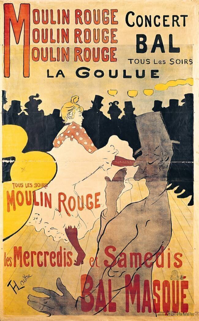 Moulin Rouge - La Goulue  Henri de Toulouse-Lautrec