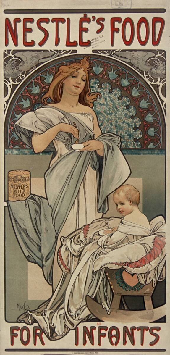 Nestlé's food for infants Alfons Mucha