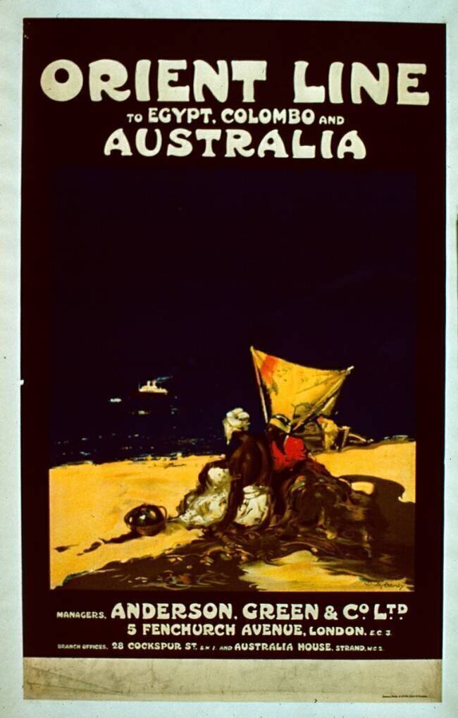 Orient Line Poster Ecole anglaise