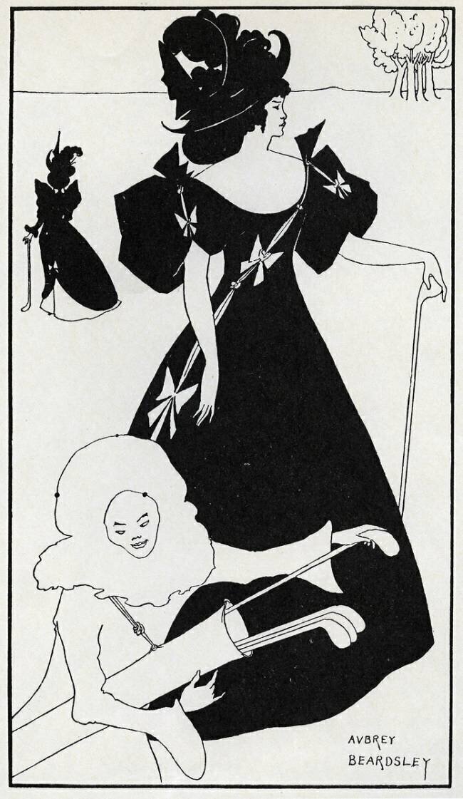 Pierrot comme Caddie Aubrey Beardsley
