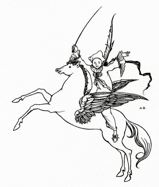 Puck on Pegasus Aubrey Beardsley
