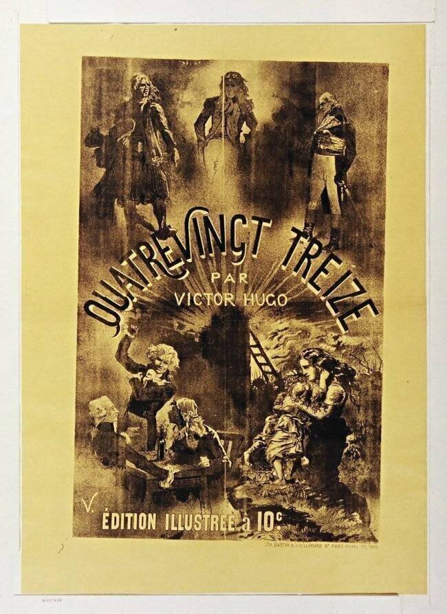 Quatre Vingt treize par Victor Hugo, édition illustrée à 10c. V. H. D.