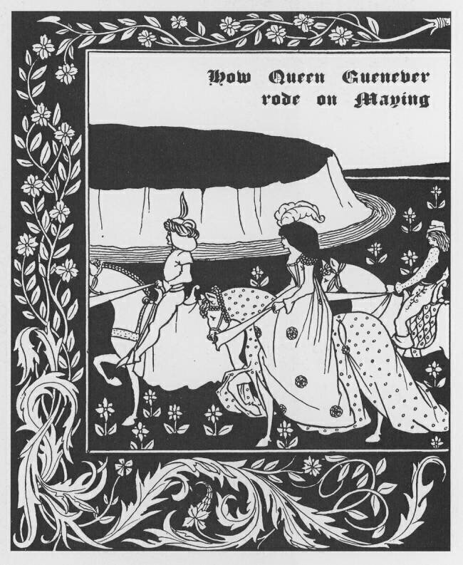 Queen Guenievre Queen of May Aubrey Beardsley