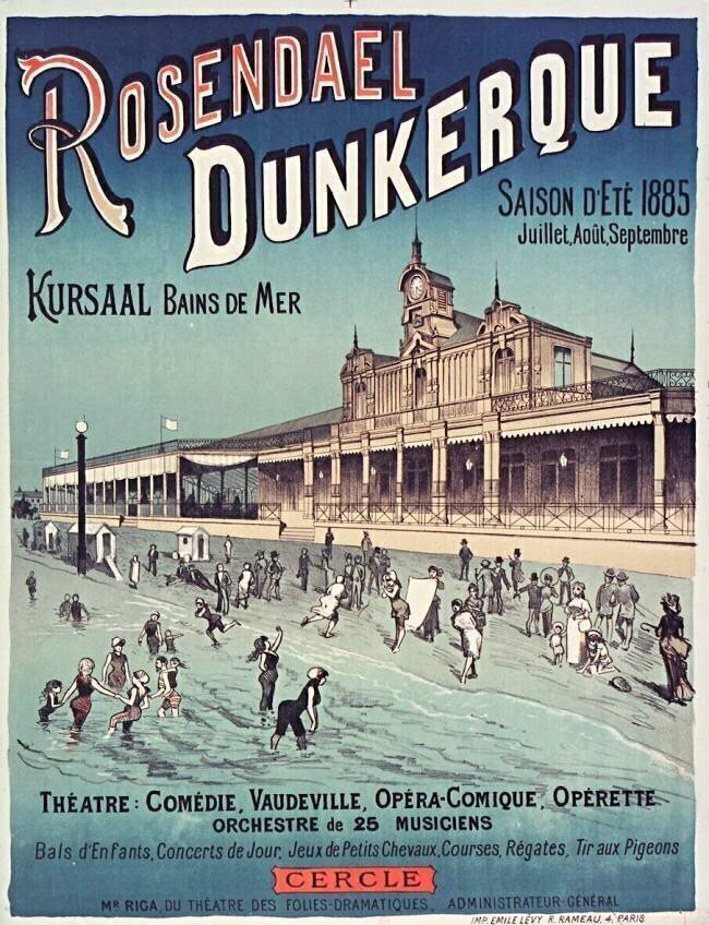 Rosendael. Dunkerque. Kursaal, Bains de mer. Saison d'été 1885... anonyme