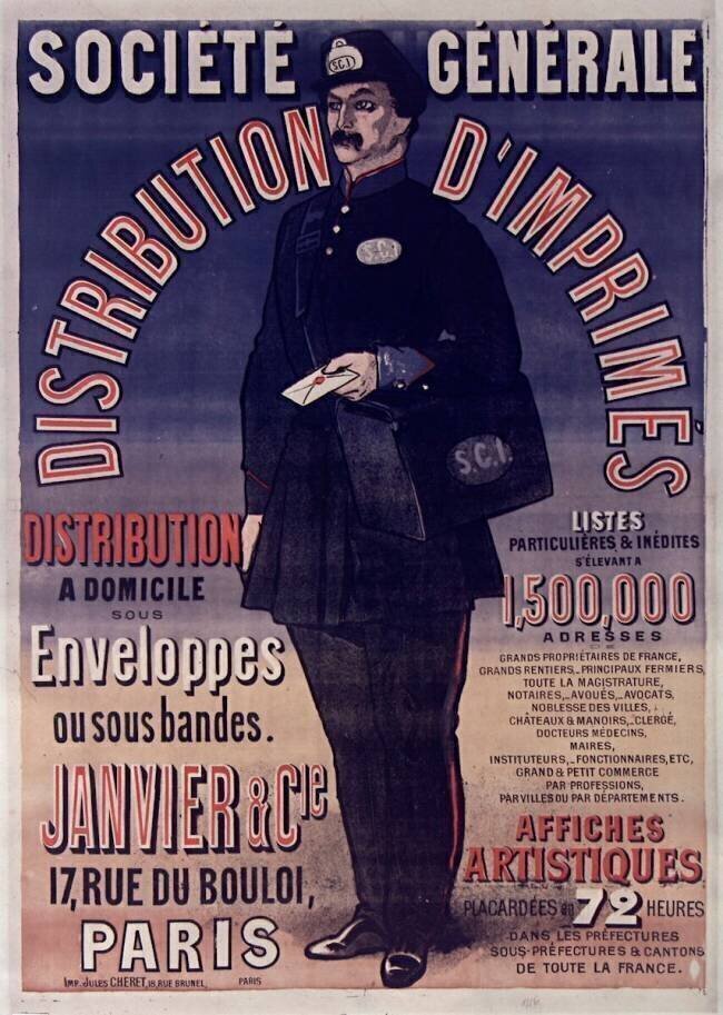 Société générale distribution d'imprimés Jules Chéret