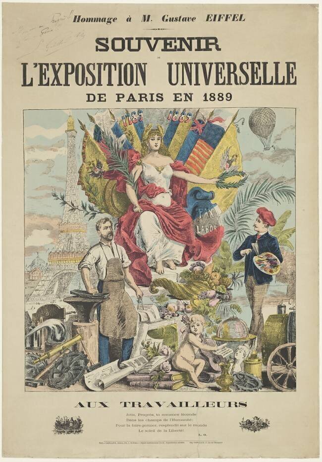 Souvenir de l'Exposition Universelle de Paris en 1889 Gustave Donjean