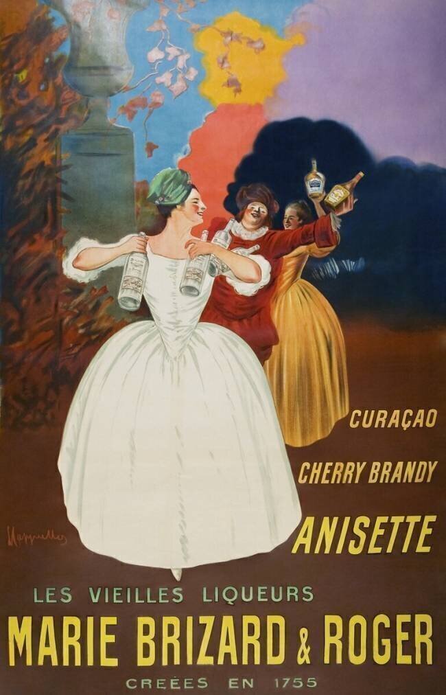 The old liqueurs Marie Brizard & Roger Leonetto Cappiello