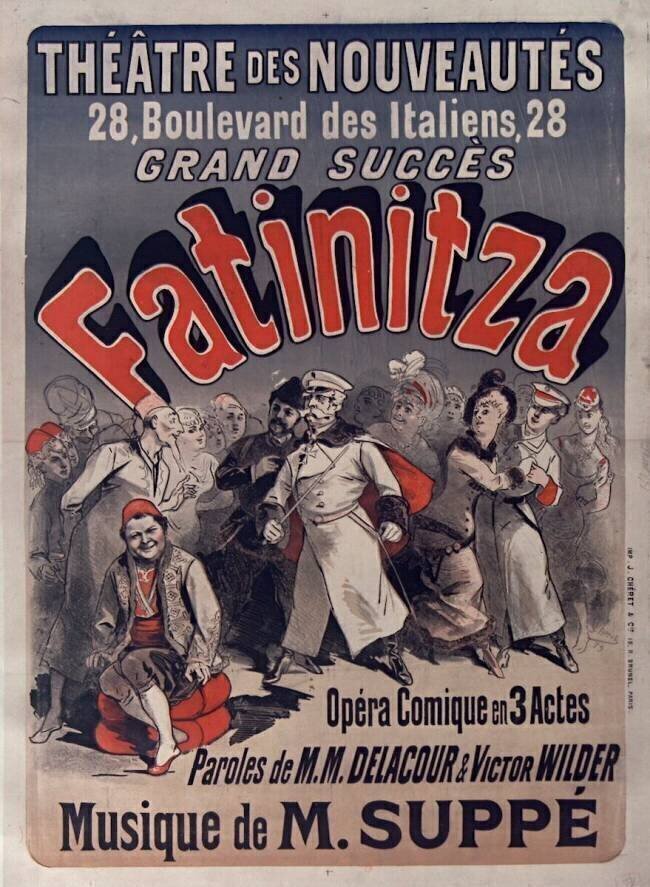 Théâtre des Nouveautés : Fatinitza Jules Chéret