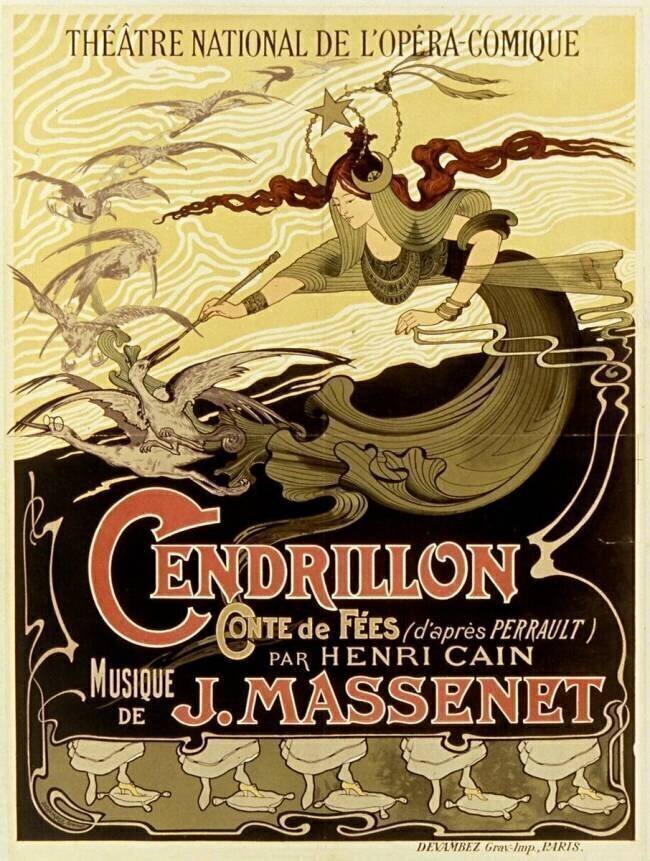 Théâtre national de l'Opéra Comique. Cendrillon... musique de J. Massenet anonyme