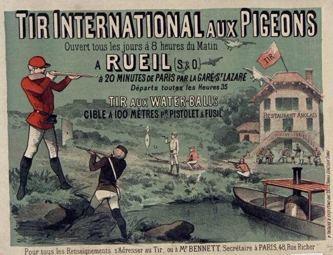 Tir international aux pigeons... à Rueil (S et O) à 20 minutes de Paris par la gare St-Lazare... anonyme