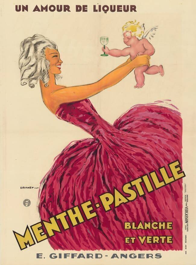 Un amour de liqueur. Menthe-Pastille Jules Isnard Dransy