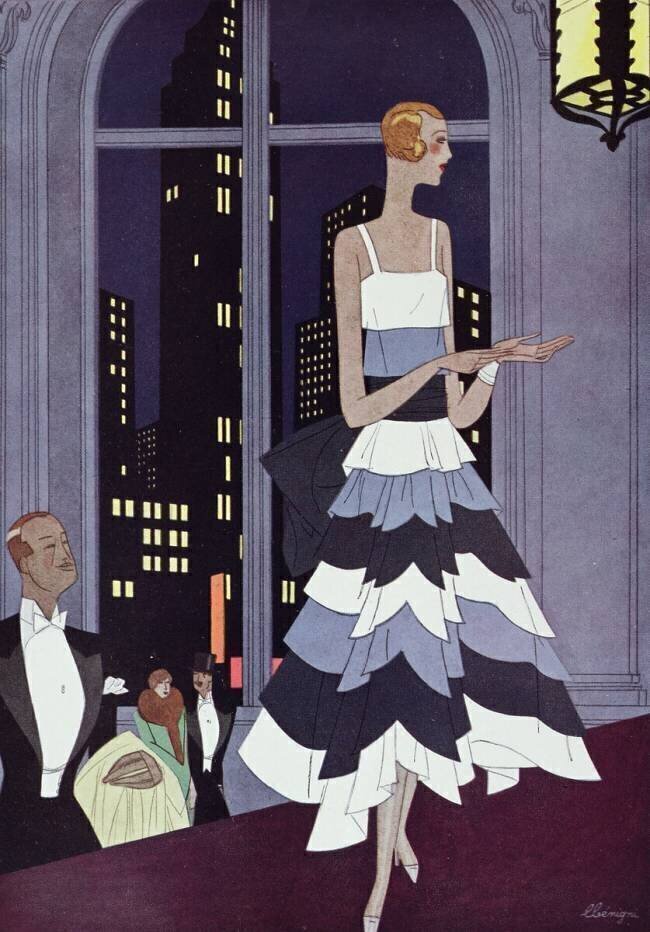 Under the Eyes of New York Skyscrapers, magazine 'Femina' Léon Benigni