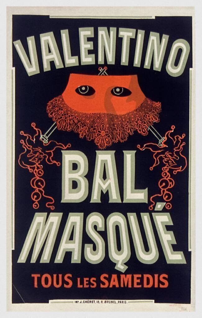 Valentino, Bal masqué Jules Chéret
