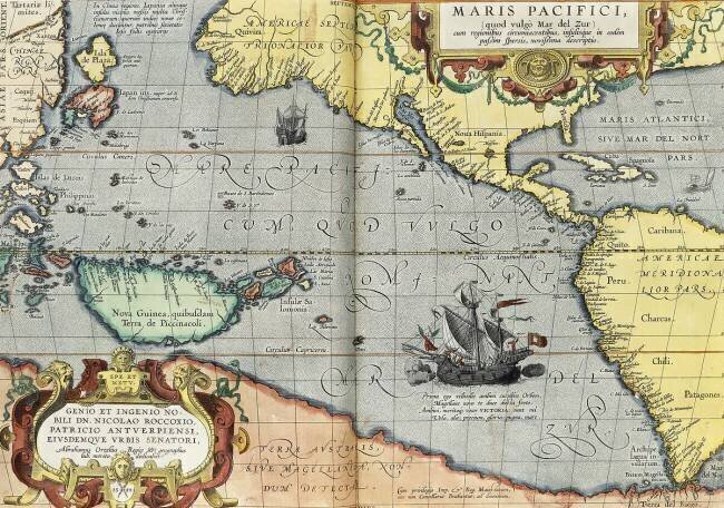 L'océan Pacifique Abraham Ortelius