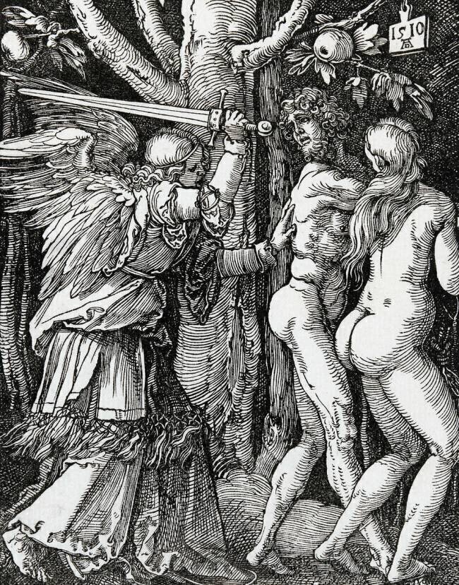 Petite passion - Adam et Eve chassés du Paradis Albrecht Dürer