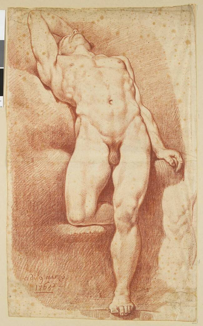 Académie d'homme renversé anonyme
