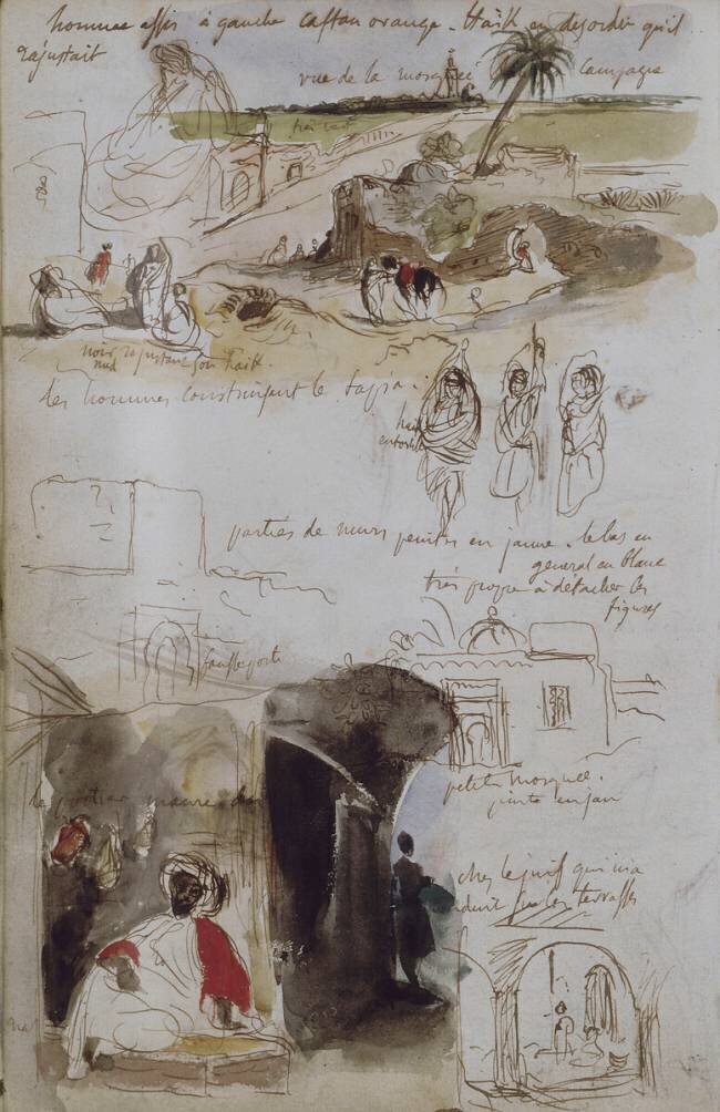Album d'Afrique du Nord et d'Espagne Eugène Delacroix