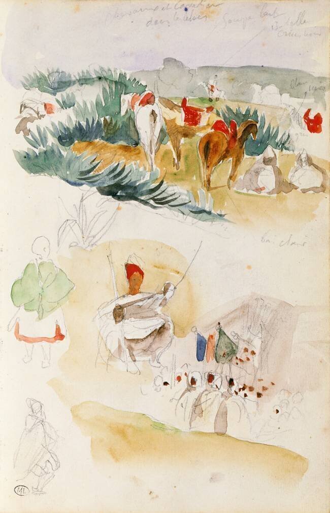 Album d'Afrique du Nord et d'Espagne Eugène Delacroix