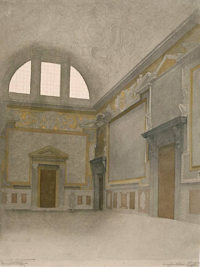 Album des vues de Rome : la Sala Regia, vue générale Louis Boitte