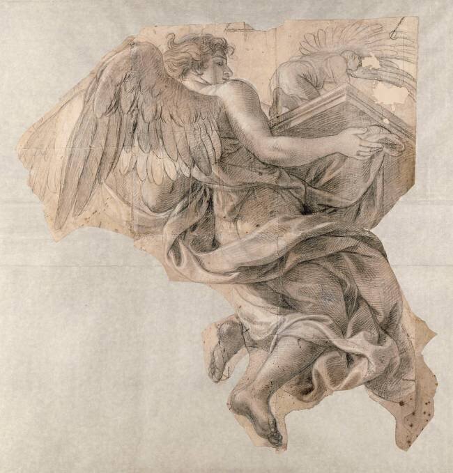 Ange emportant l'Arche d'alliance Charles Le Brun