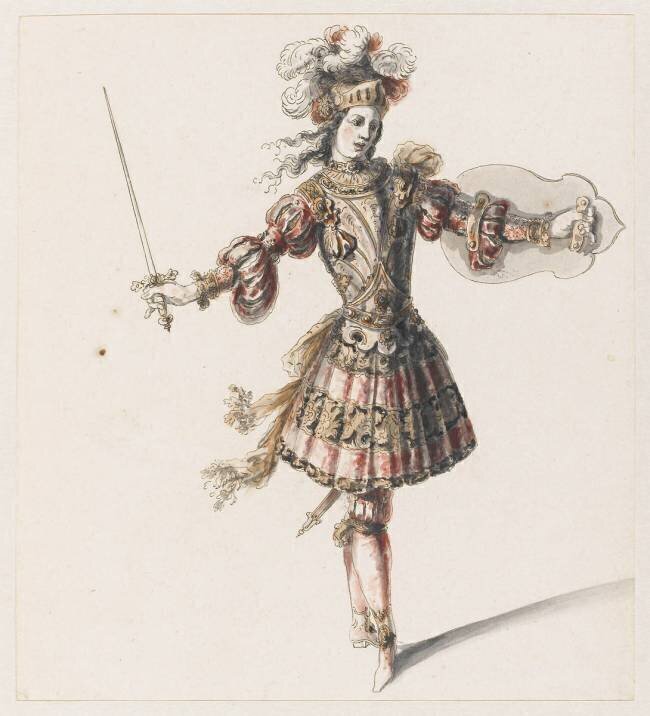 Dessin de costume Jean Berain Père