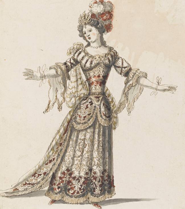 Dessin de costume Jean Berain Père