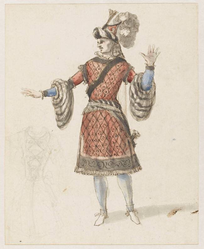 Dessin de costume Jean Berain Père