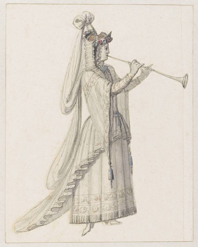 Dessin de costume Jean Berain Père
