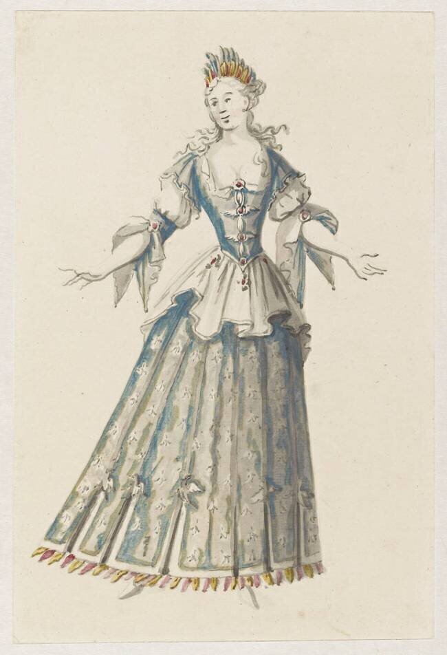 Dessin de costume Jean Berain Père