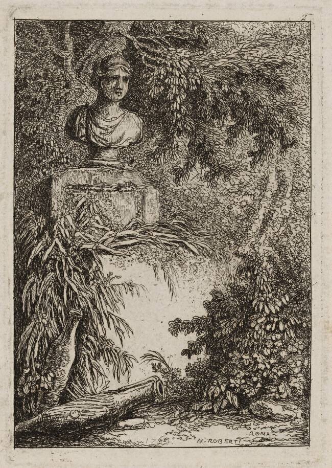 Deuxième planche des Soirées à Rome Hubert Robert