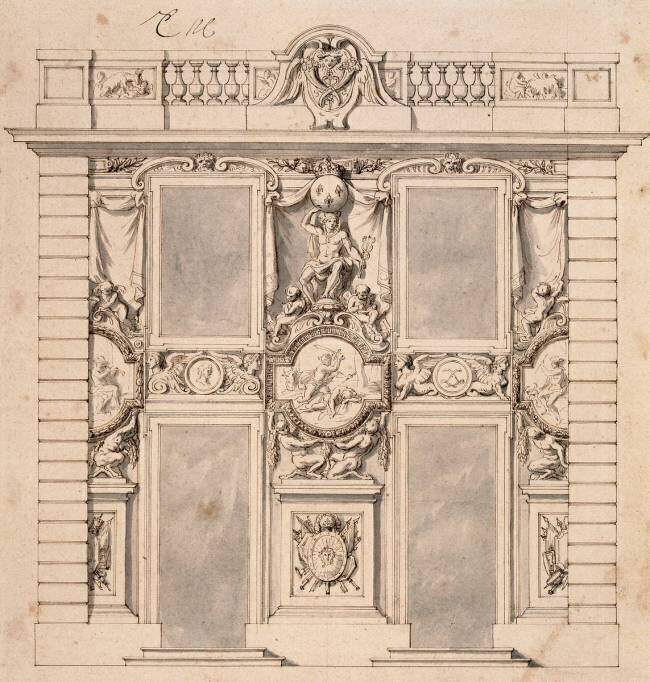 Elévation du Pavillon de Mercure à Marly Charles Le Brun