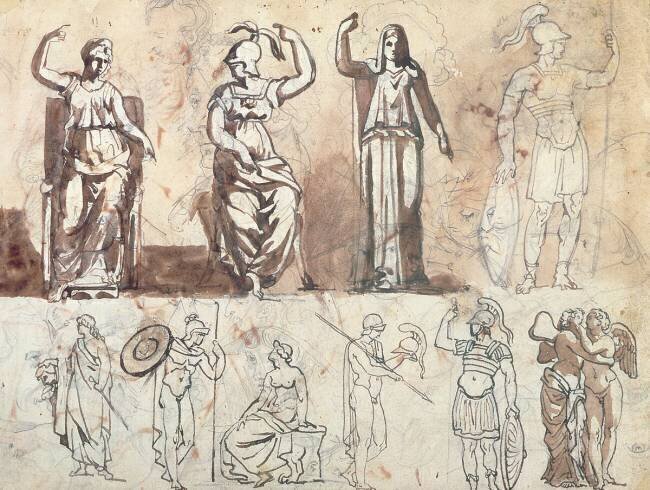 Étude à partir de modèles anciens Théodore Géricault
