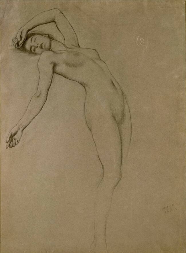 Etude pour "Clyties of the Mist"  Herbert James Draper