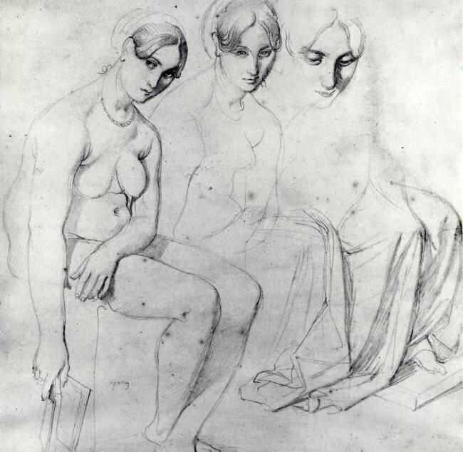 Étude pour Francesca da Rimini Jean-Auguste-Dominique Ingres