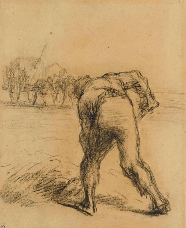 Faneur vu de dos Jean-François Millet