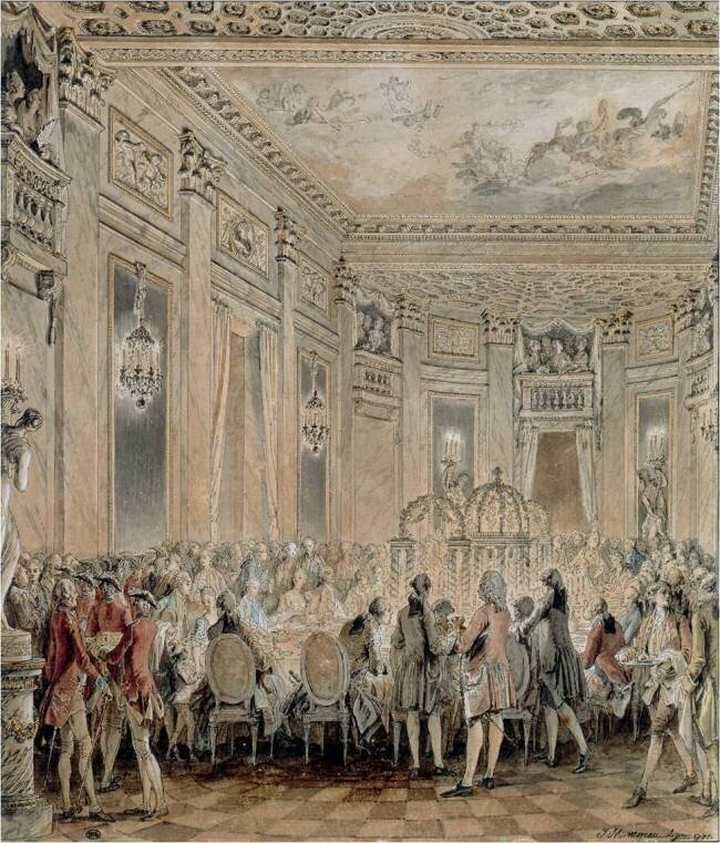 Fête donné à Louveciennes, le 2 septembre 1771 Jean-Michel Moreau le Jeune