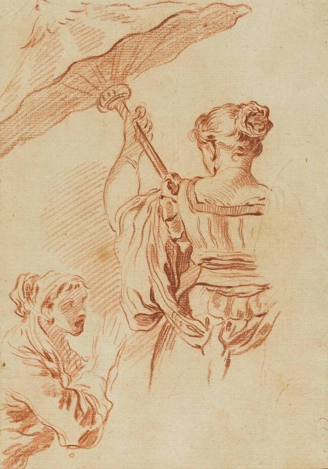 Femme à l'ombrelle François Boucher