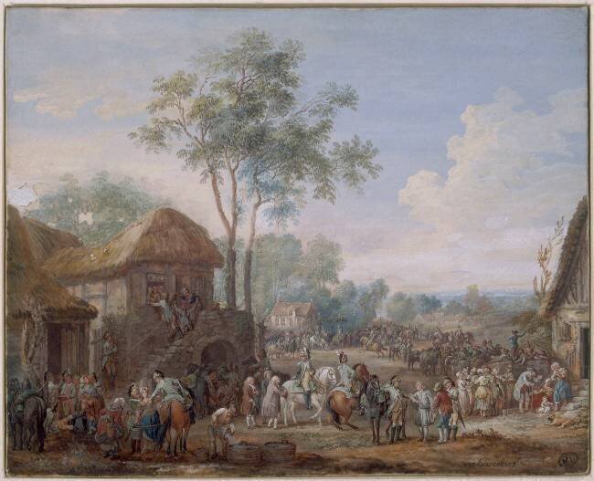 Halte de dragons Louis Nicolas van Blarenberghe