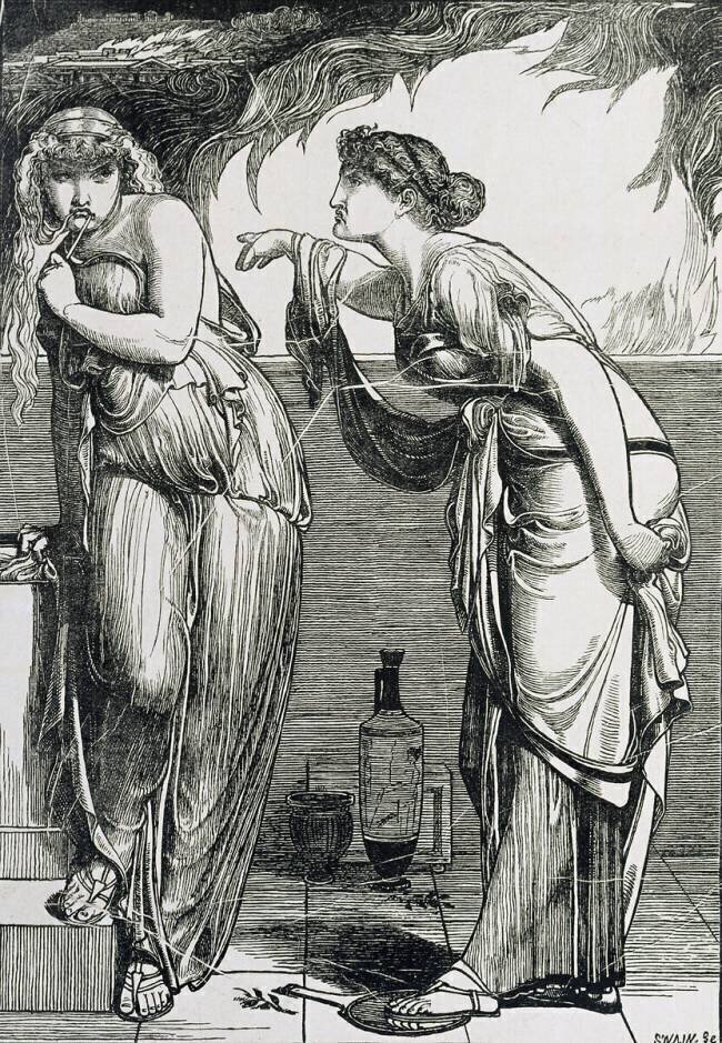 Helen and Cassandra Frederick Sandys