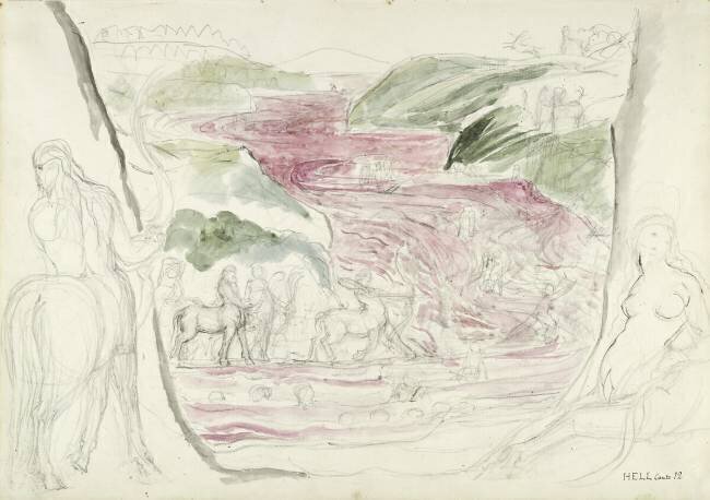 illustration de la "Divine Comédie" de Dante Alighieri William Blake