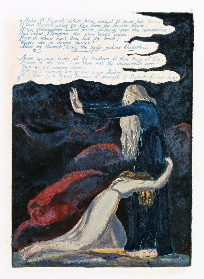 Illustration tirée de "L'Europe : une prophétie" William Blake