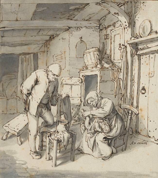 Intérieur de paysans Adrien van Ostade