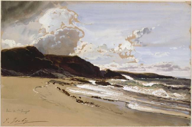 La Baie de Saint-Enogat Eugène Isabey