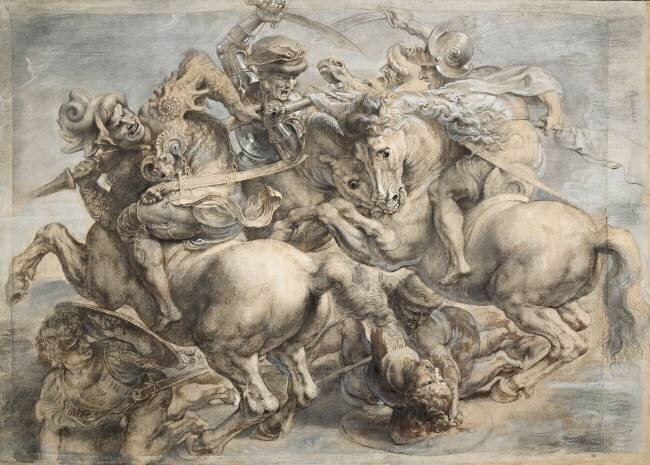 "La lutte pour l'étendard" de la "Bataille d'Anghiari" Pierre Paul Rubens